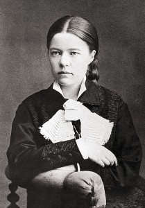 La joven Selma Lagerlöf retratada en 1881 por Anna Ollson