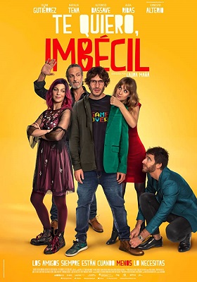 Natalia Tena, Ernesto Alterio, Quim Gutiérrez, Alba Ribas y Alfonso Bassave en el cartel de "Te quiero imbécil" de Laura Mañá