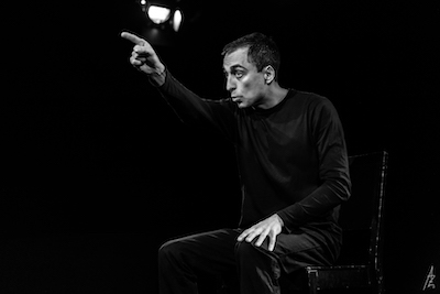 El actor Riccardo Rigamonti interpretando a Kohlhaas Foto Áureo Gómez 