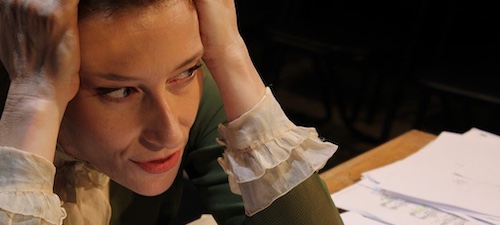Clara Sanchis en Una habitación propia de Virginia Wolf, dirigida por María Ruiz